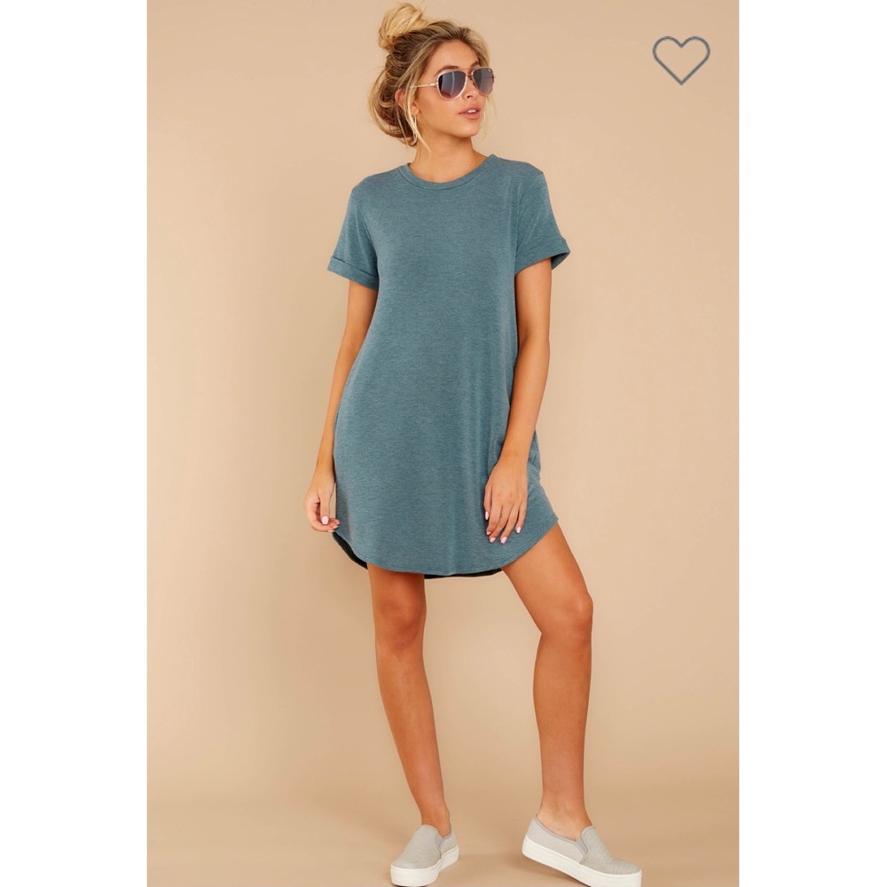 Uncomplicated Appeal Light Teal Dress